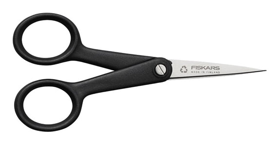 Fiskars Schere 13,0 cm, spitz, für Rechts- und Linkshänder – Edelstahl, ergonomischer Griff, schwarz