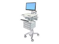 Ergotron StyleView IT-/Medizin-Fahrwagen – höhenverstellbar, für Monitore bis 24"