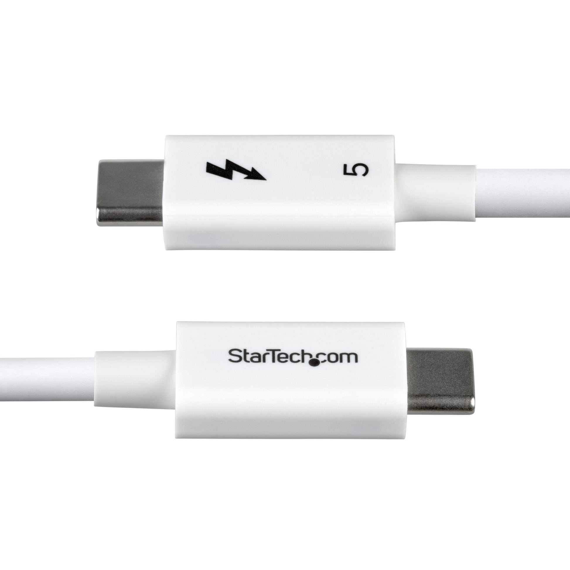 StarTech.com Thunderbolt 5 (USB-C) Kabel – 120 Gbit/s – 0,8 m – PD 240 W – 8K/60 – TPE-Mantel – Weiss