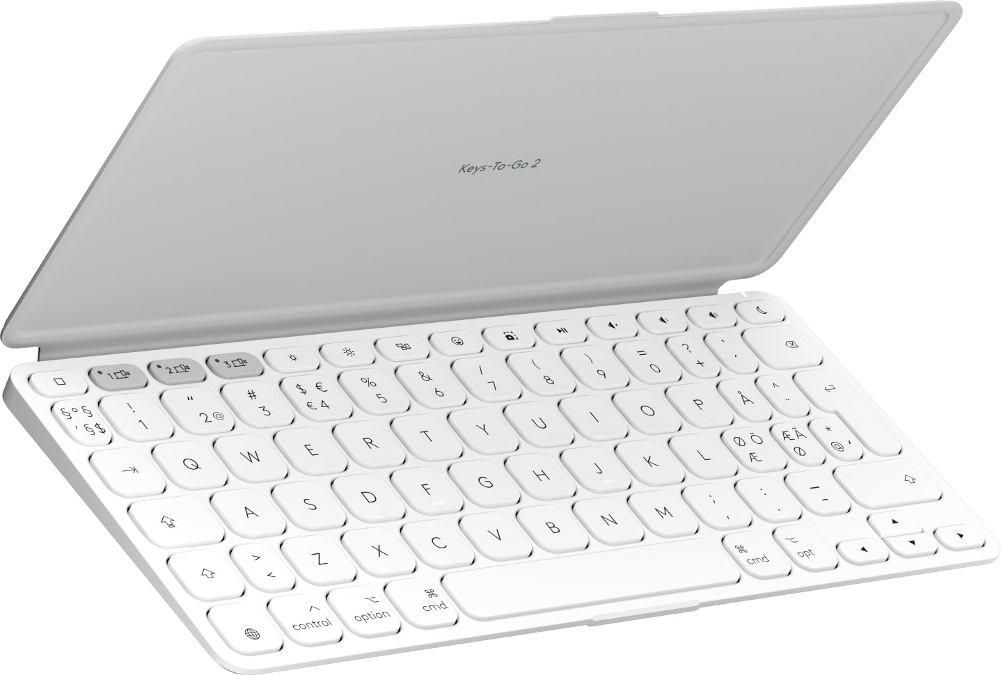 Logitech Keys-To-Go 2 – Tastatur, kabellos (Bluetooth), Weiss – für Windows, macOS & Android u. a.