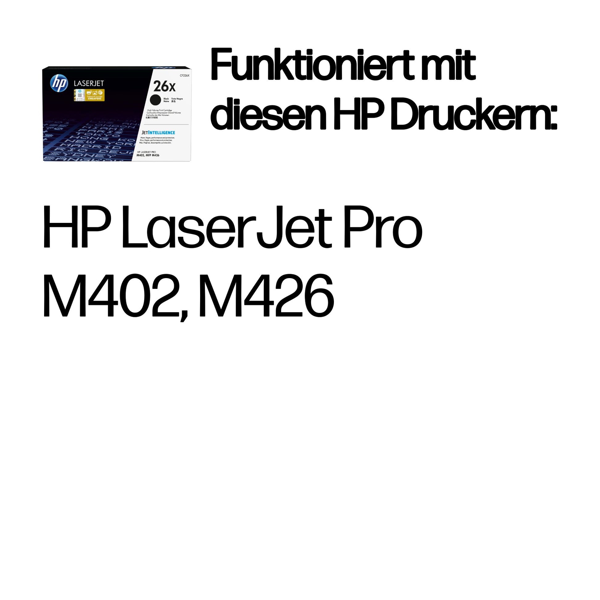 HP Toner 26X – schwarz, 9000 Seiten