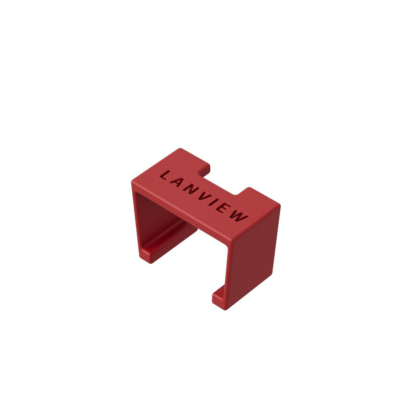 Lanview SmartClicks Kabel-Clip, Kunststoff, 20er-Pack – für Cat6a – Rot