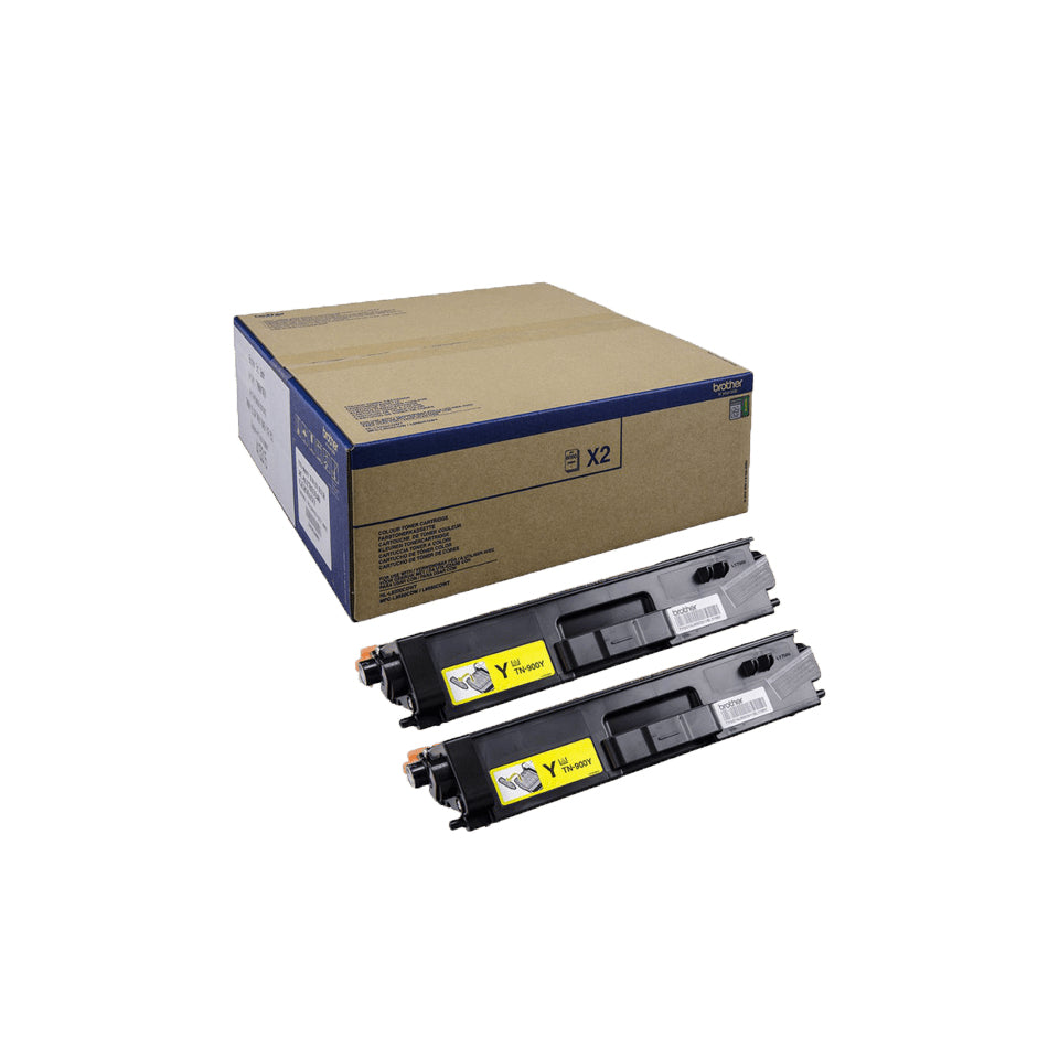 Brother Toner-Multipack TN-900YTWIN – Gelb, 12000 Seiten – für Brother HL-L9200CDWT/MFC-L9550CDWT