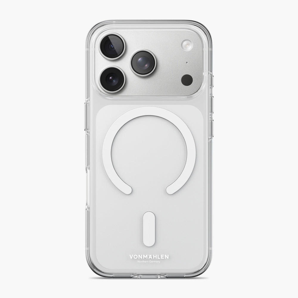 Vonmählen Backcover – für Apple iPhone 17 Pro Max – transparent/weiss – PC, MagSafe-kompatibel