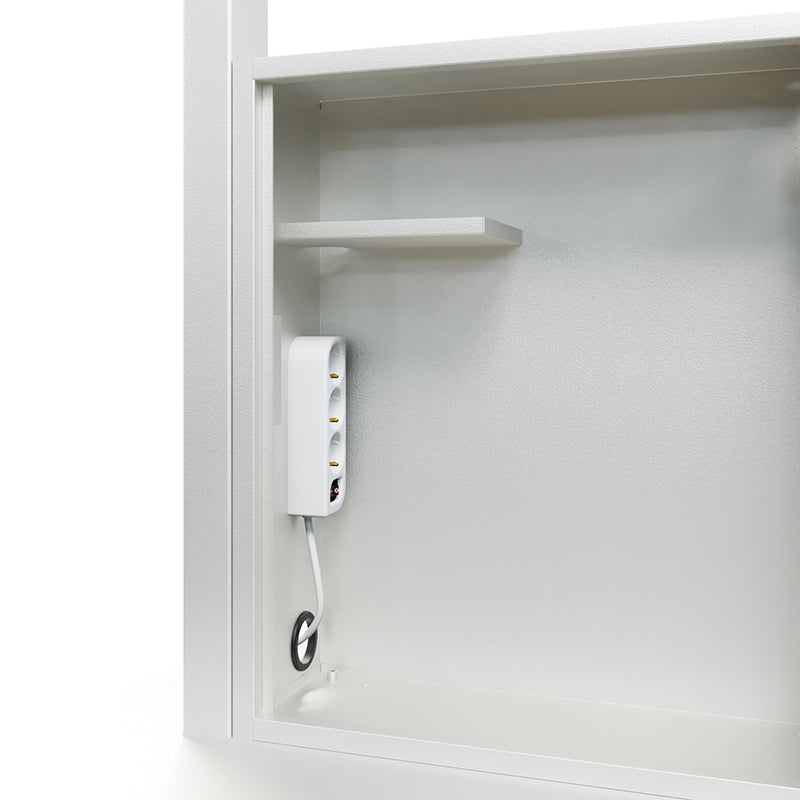 Hagor Bodenständer – 46–65" – VESA 400×400–600×400 – bis 120 kg, Motorisiert, für 2 Displays – Twin Lift FS-DW