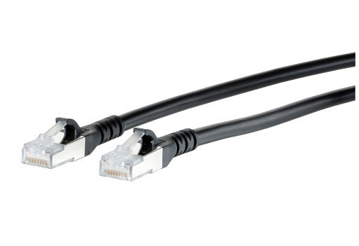 METZ CONNECT Patchkabel – Cat6A S/FTP, 90 m, schwarz, LSOH, RJ-45