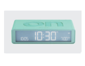 LEXON Wecker Flip Classic – digital – grün, USB