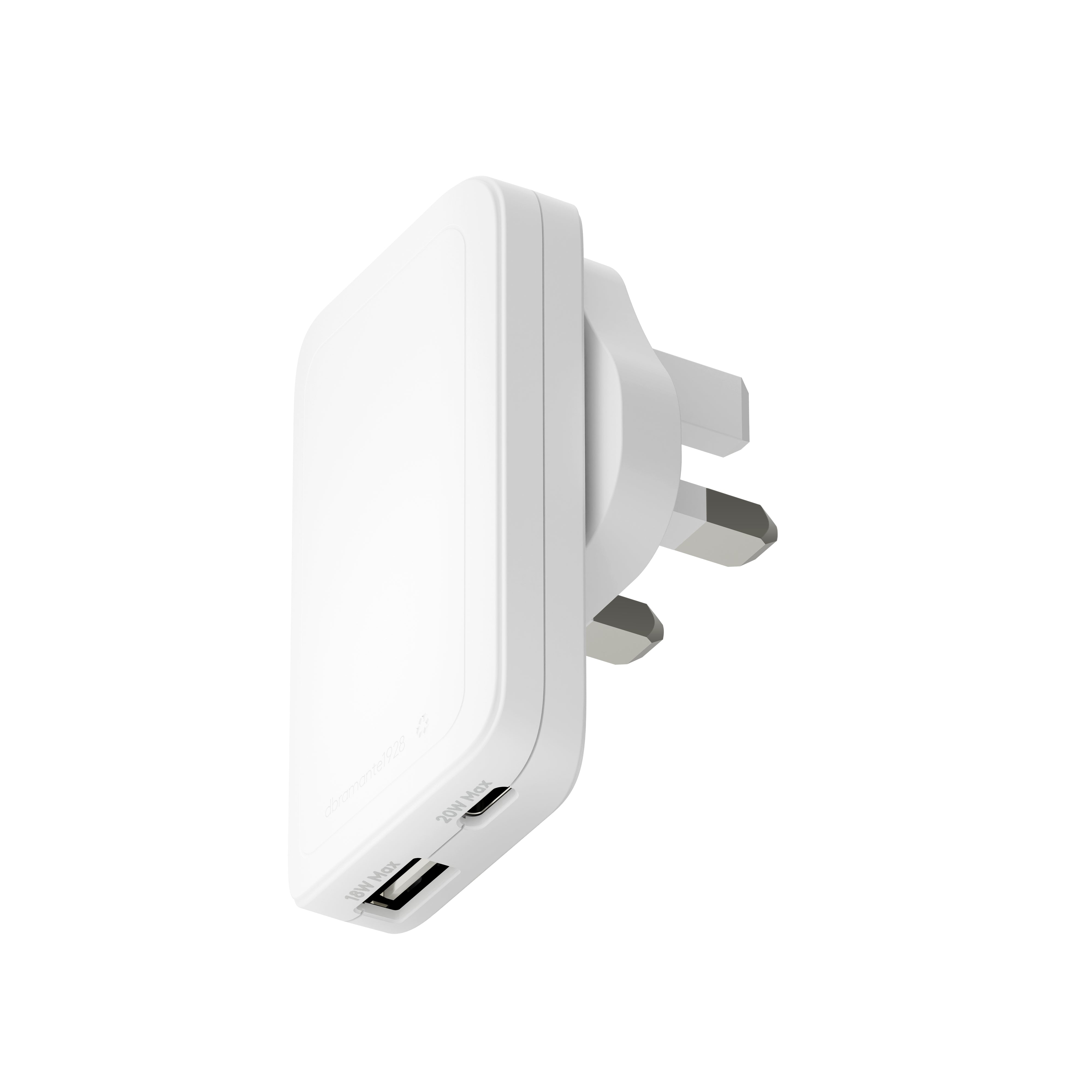 dbramante1928 CHSLUKWH7217 USB-Ladegerät 30 W – USB-C×1, USB-A×1 – für Universalgeräte – Weiss