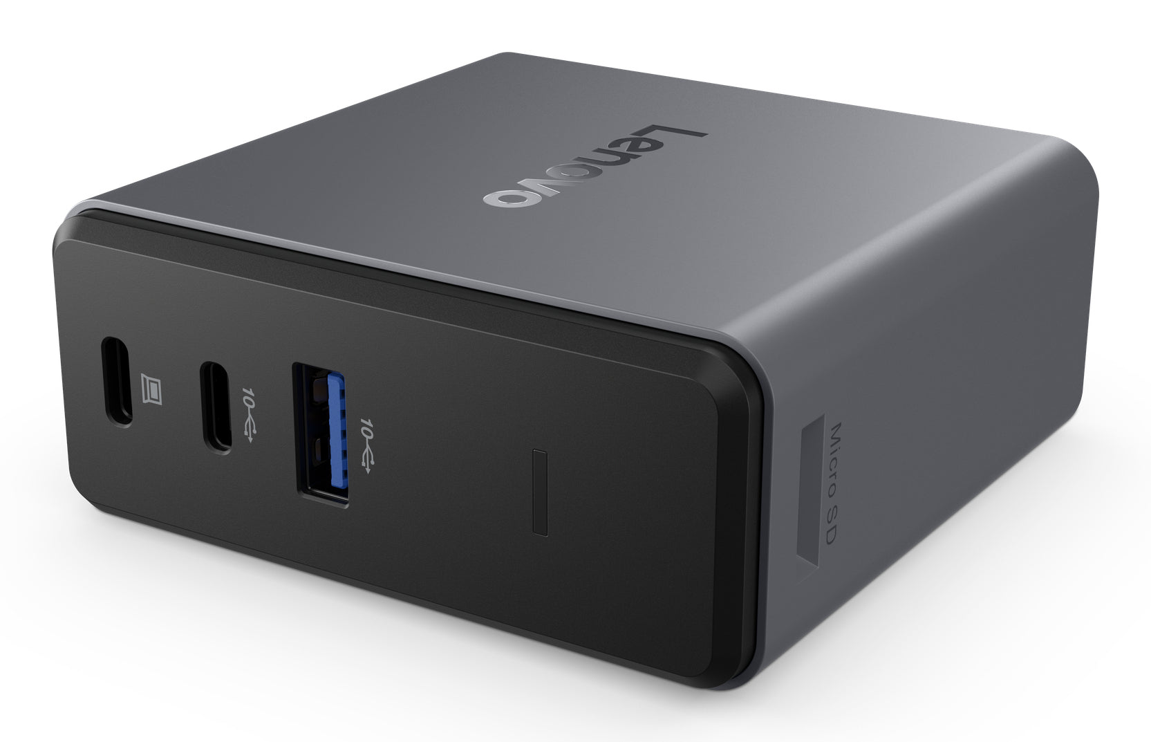 Lenovo X9 Multiport-Adapter – USB-C, 1× HDMI, 60 W PD, microSD, für Windows 10/11