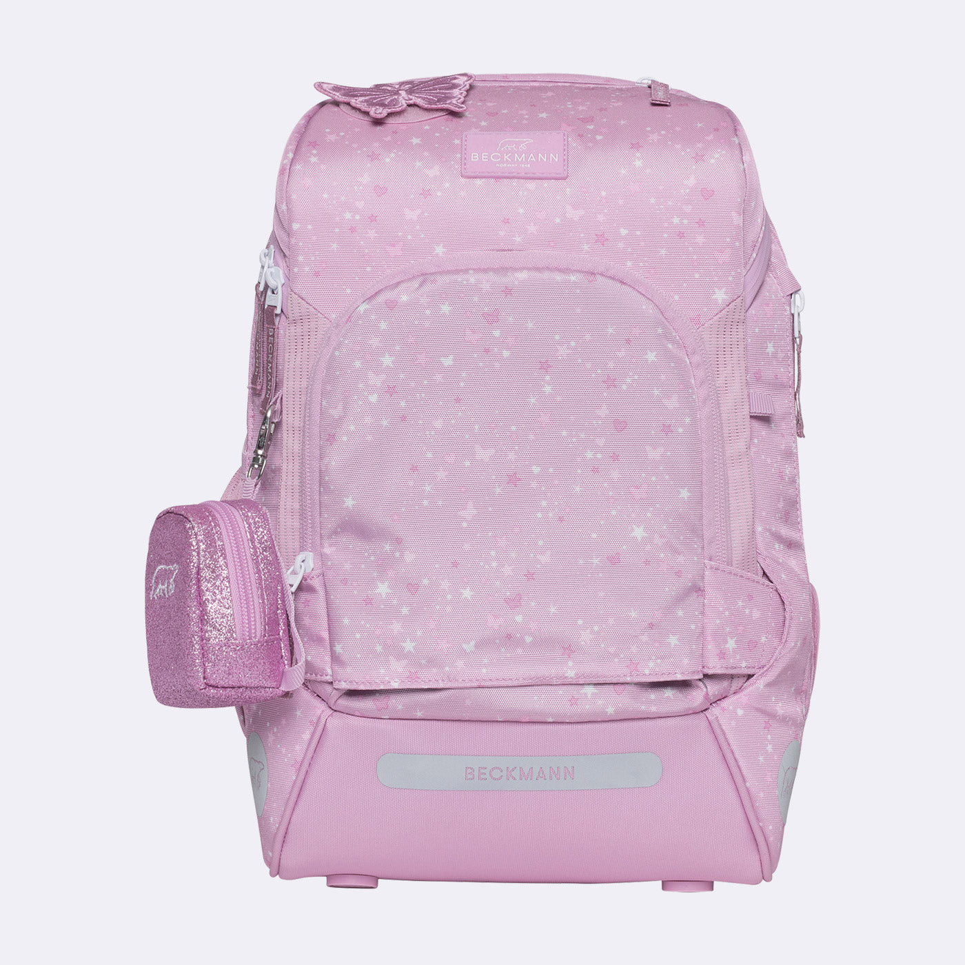 Beckmann Schulrucksack Active Air Flx – 6-teilig – Rosie – 26,0 × 39,0 × 22,0 cm