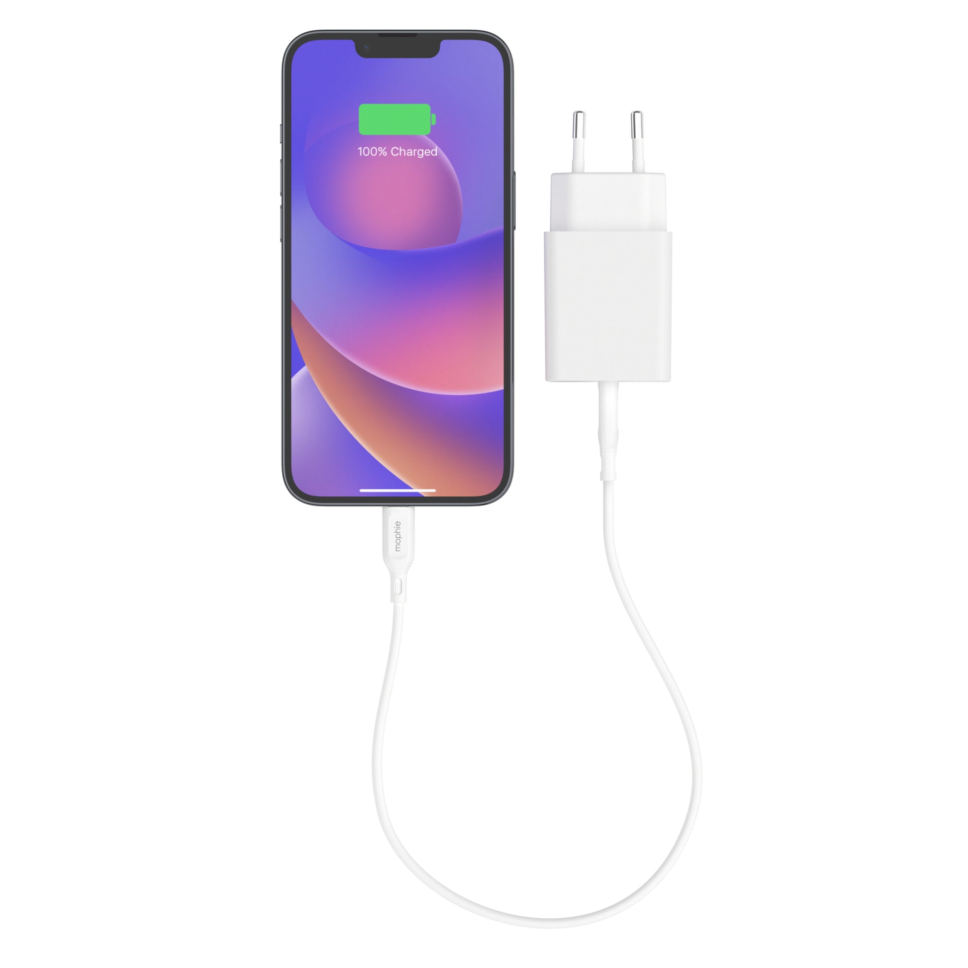 mophie essentials 20W USB-C PD Wandadapter – Schnellladung, Weiss