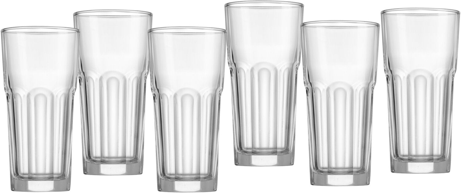 Ritzenhoff & Breker Trinkgläser Riad – 6er Set, 280 ml, H 14,0 cm, Glas, Transparent, spülmaschinenfest