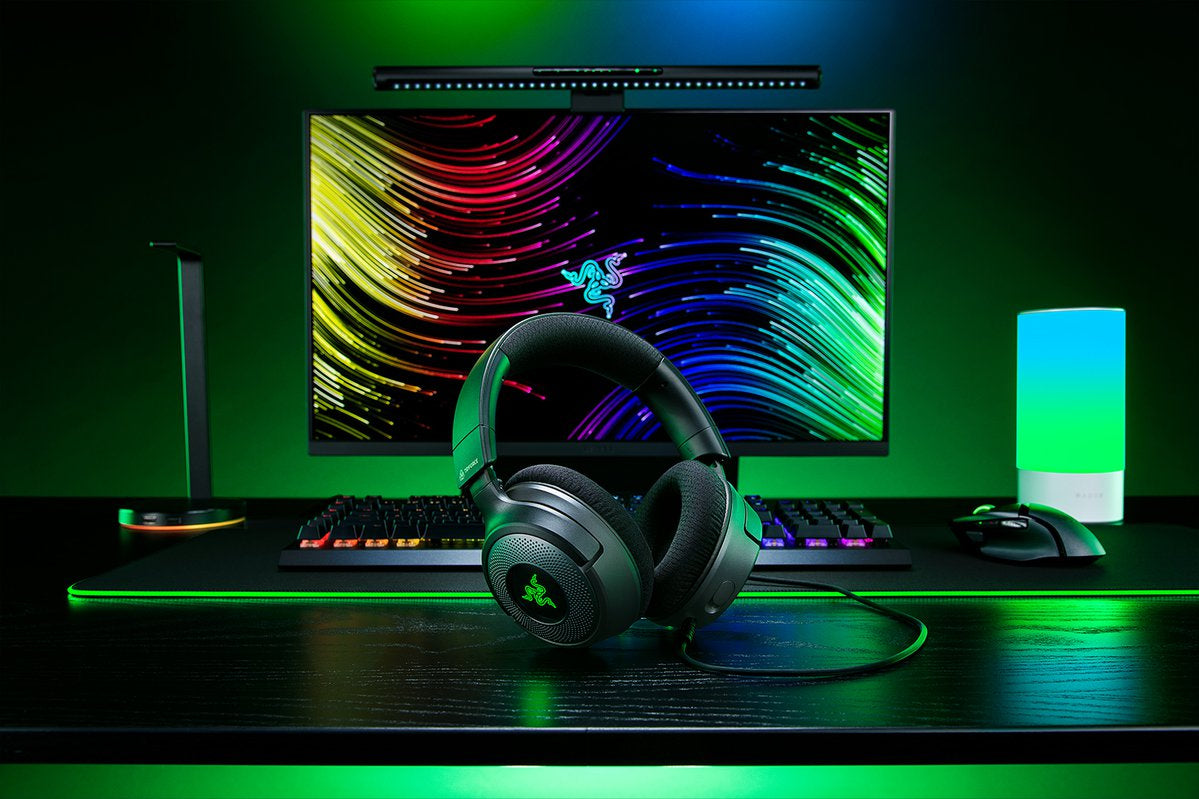 Razer Kraken V4 X – Gaming-Headset Over-Ear – USB-C, 7.1, Stummschaltung – Schwarz – für PC/PS4