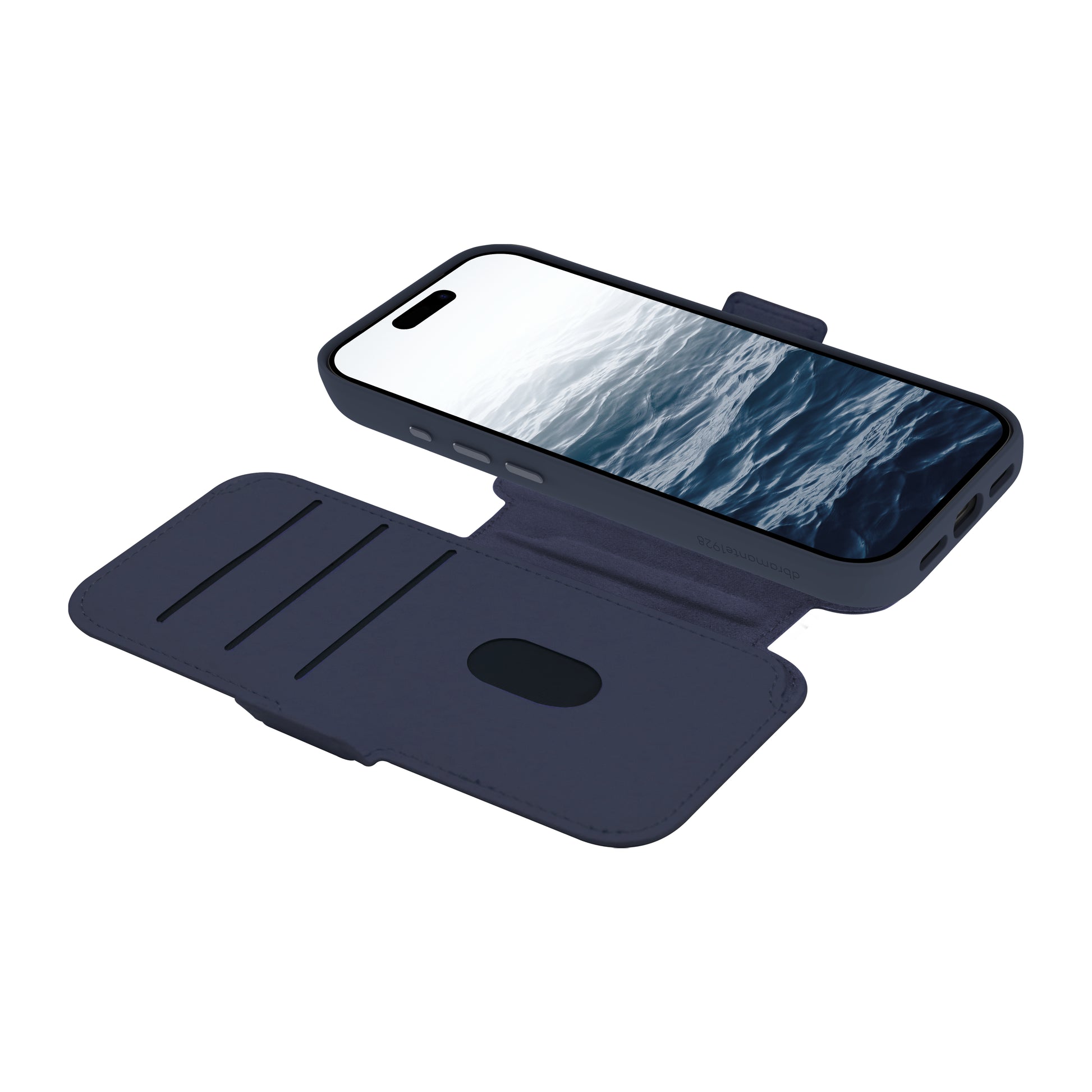 dbramante1928 Lynge MS ICON Wallethülle – für Apple iPhone 17 Pro, 3 Kartenfächer, Kunststoff, Deep Water