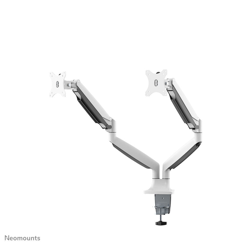 Neomounts Monitorarm, Dual, Klemme/Durchführung, bis 32", VESA 75 × 75/100 × 100 mm, 9 kg, Gasfeder