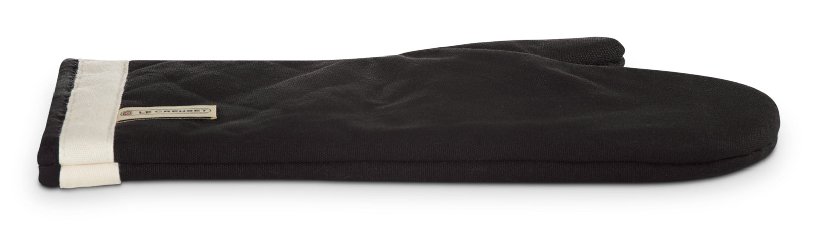 Le Creuset Ofenhandschuh 18 × 35,5 × 1 cm, Baumwolle, Schwarz