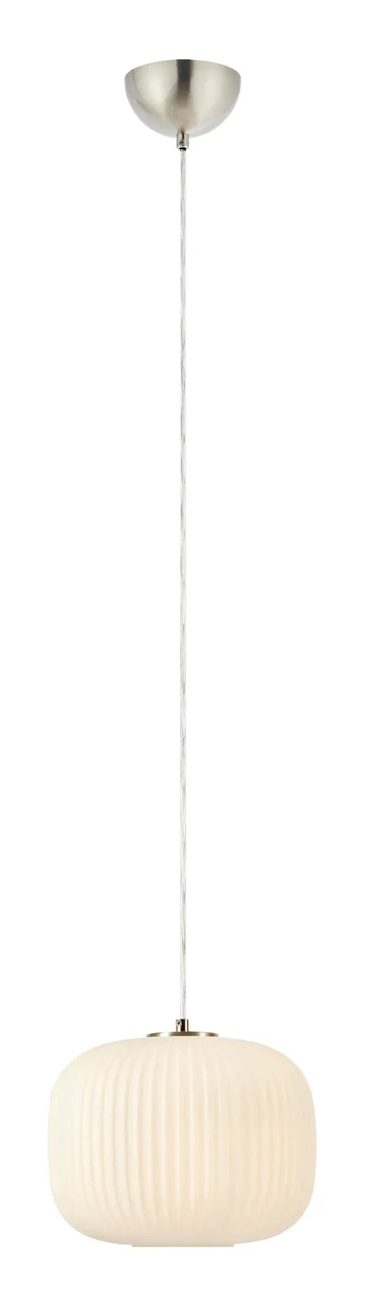 Markslöjd Pendelleuchte Sober – Ø 25 × 21 cm, 40 W, weiss/nickel, exkl. E27