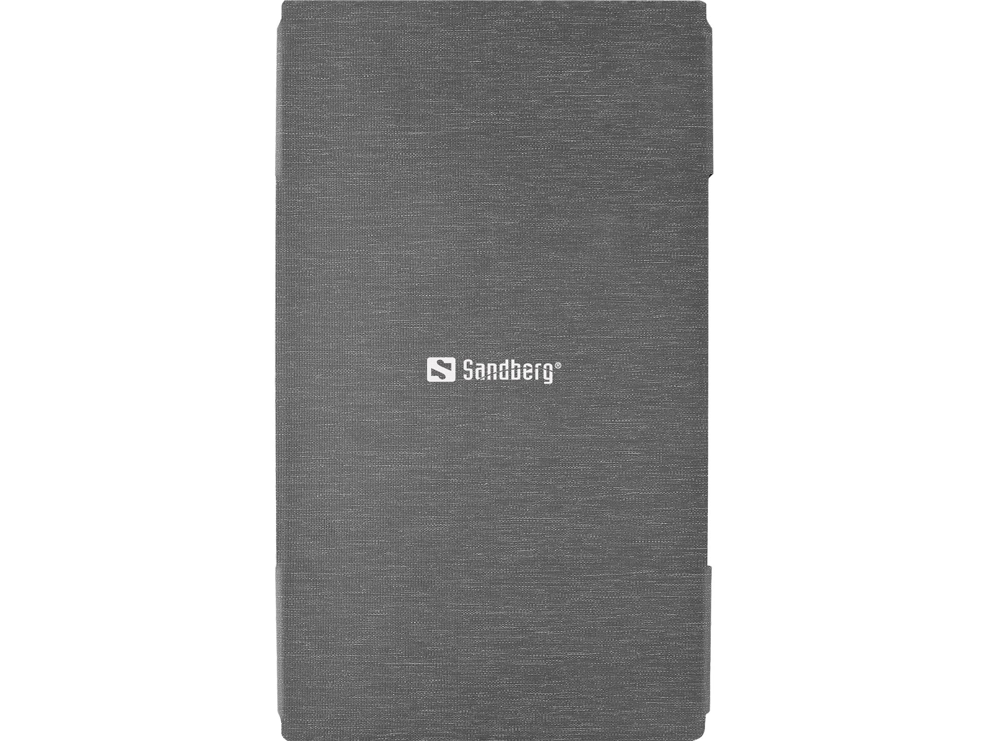 Sandberg 421-19 Solarpanel-Ladegerät 30 W – Monokristallin, USB-C×1, USB-A×1, wasserfest – schwarz