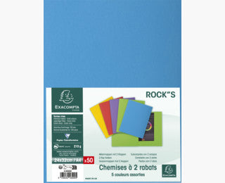 Exacompta Einlagemappe Rock's A4 – Karton, mehrfarbig