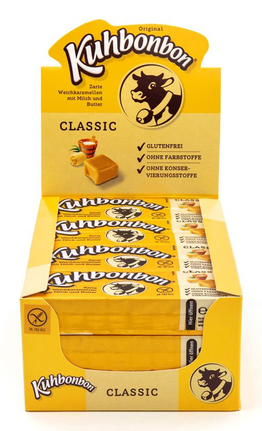 Kuhbonbon Stange Kaubonbons – Classic Karamell, glutenfrei – 24 × 72 g