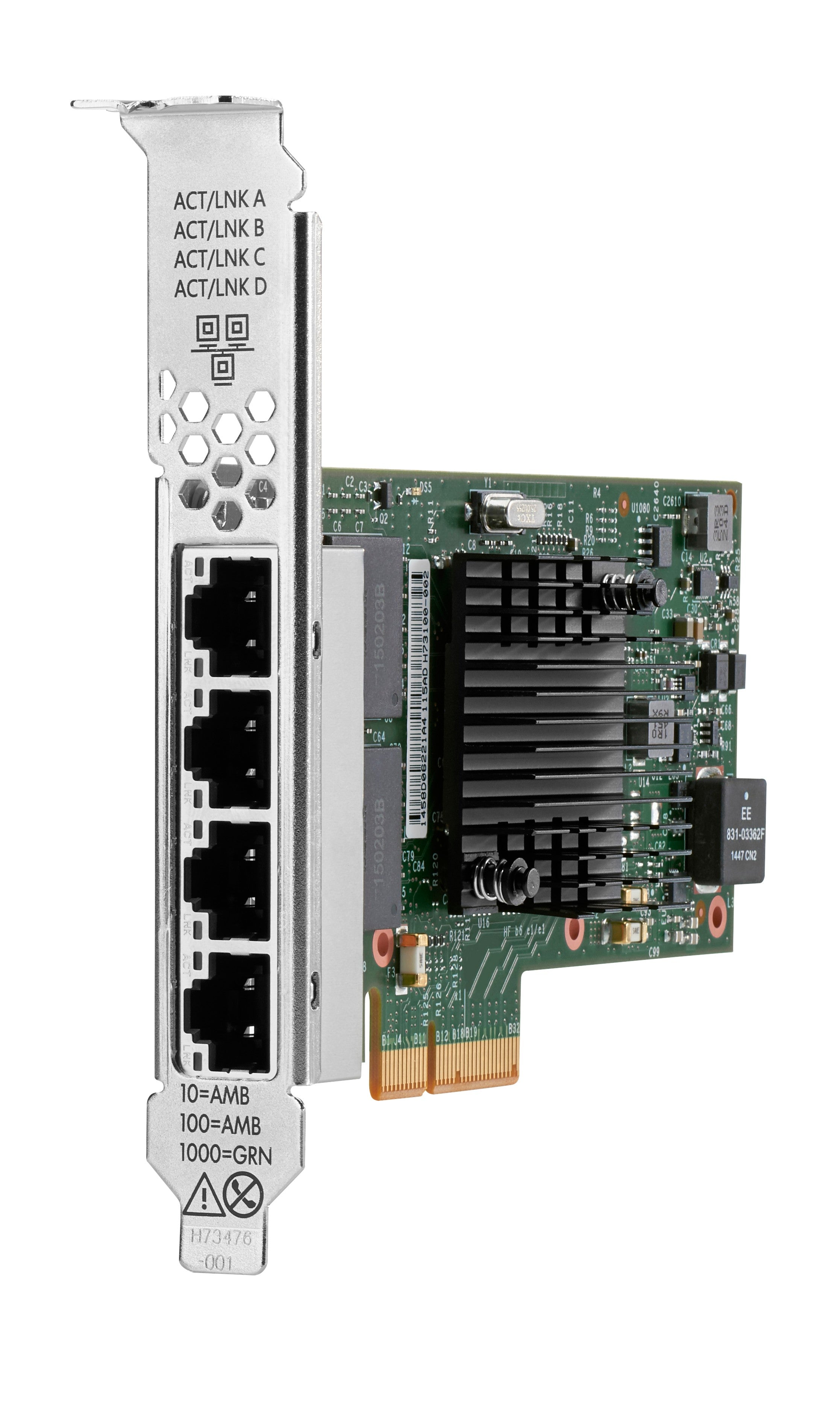 HPE BCM5719 – PCIe Netzwerkkarte – 4×GbE, PCIe 2.0