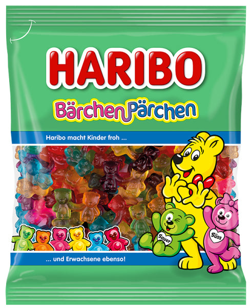 Haribo Bärchen-Pärchen Fruchtgummi – Fruchtmix – 160 g