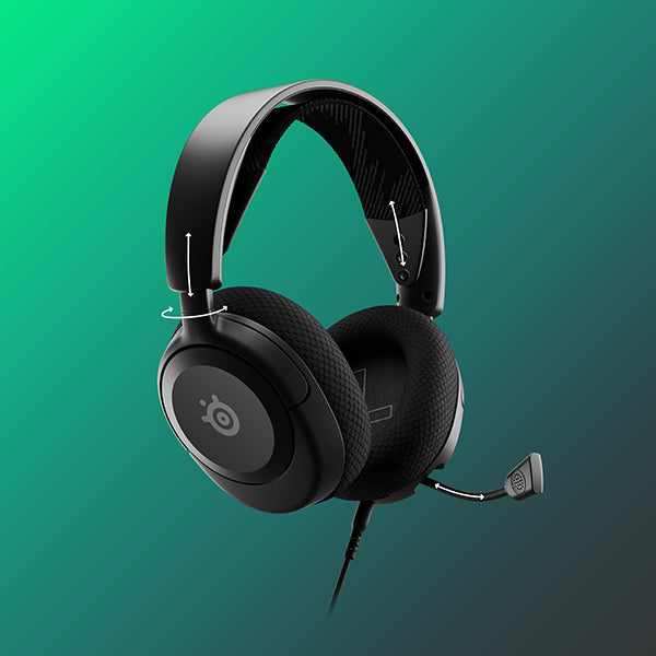 SteelSeries Arctis Nova 1 Gaming-Headset – Over-Ear, 3,5 mm Klinke, ANC, für PS5, Switch, Xbox Series X und andere
