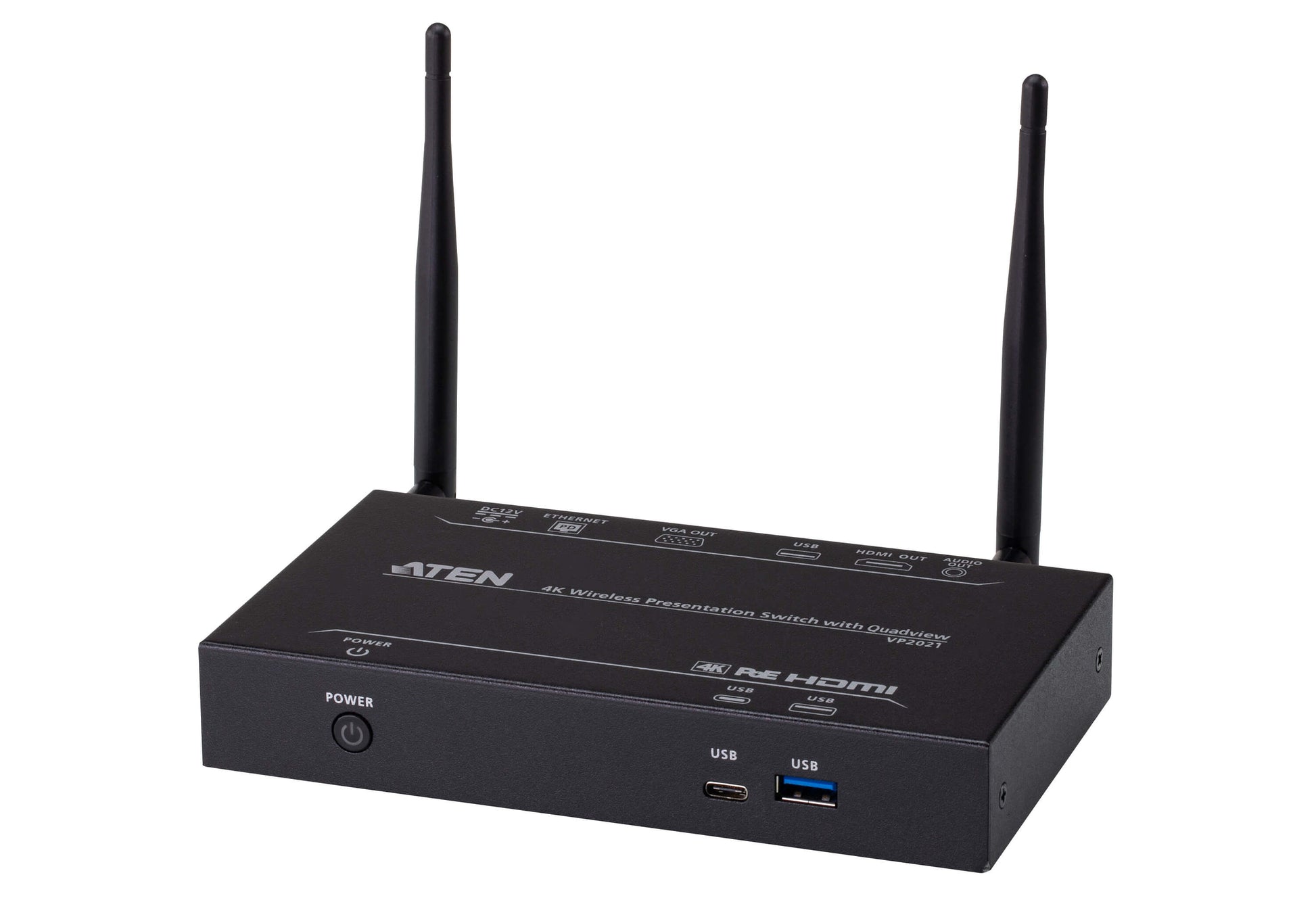 ATEN VP2021 – 2×1 HDMI-Matrix, 4K30, PoE, Ethernet