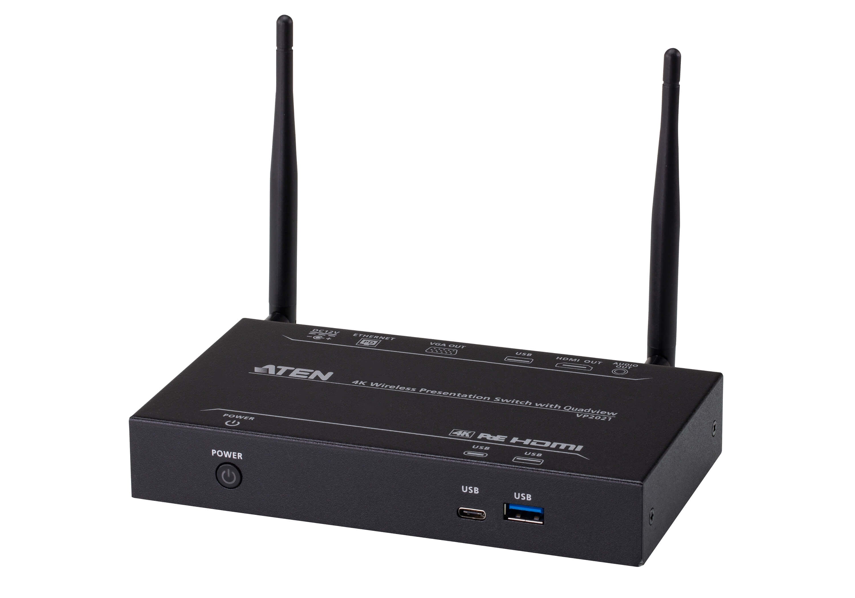 ATEN VP2021 – 2×1 HDMI-Matrix, 4K30, PoE, Ethernet
