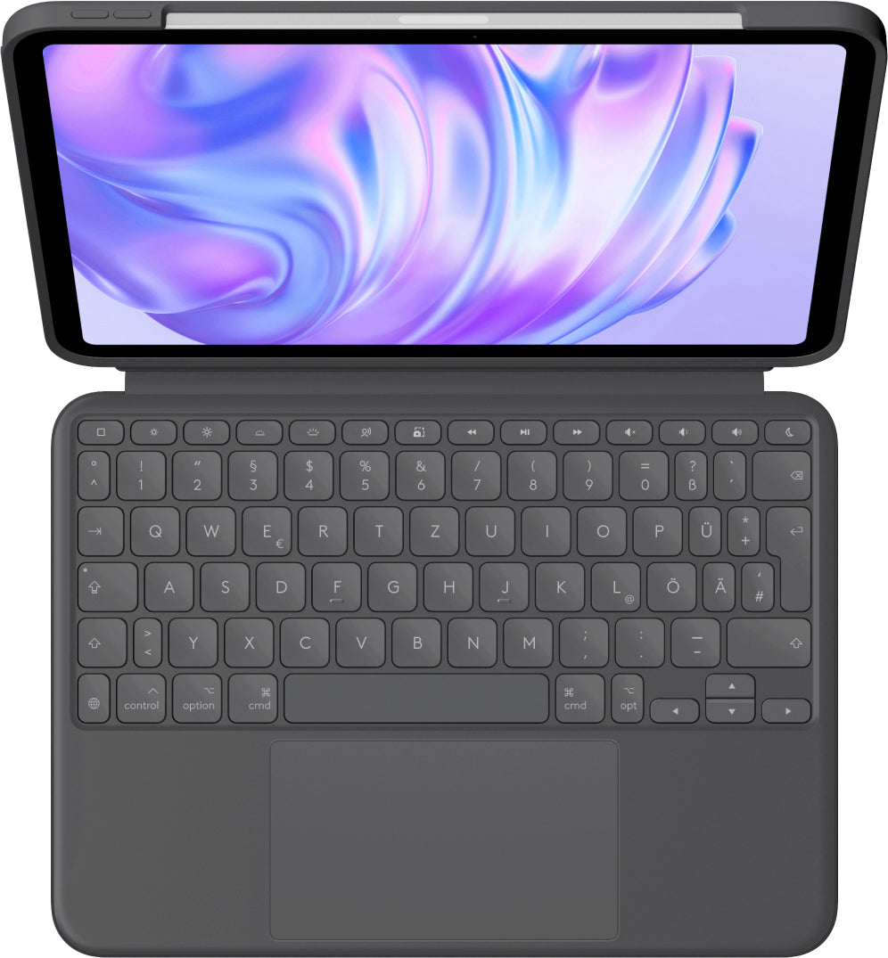 Logitech Combo Touch Tablet- & Notebook-Tasche – für iPad Pro 11" (M4), Graphit
