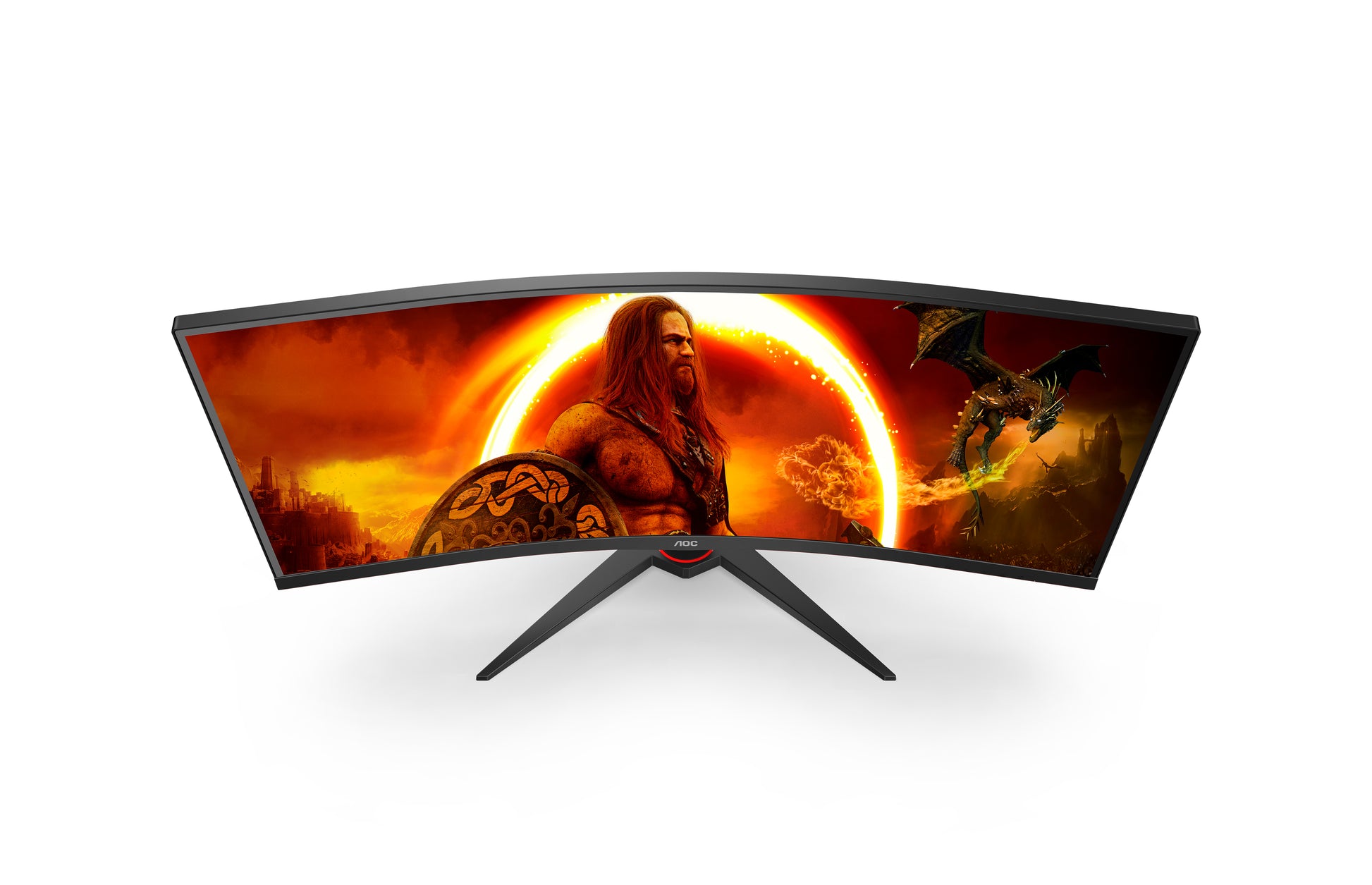 R-Go Tools AOC CU34G2XE/BK – 34", Gebogener 1500R, 3440 × 1440 (UWQHD), VA, 144 Hz, HDR10