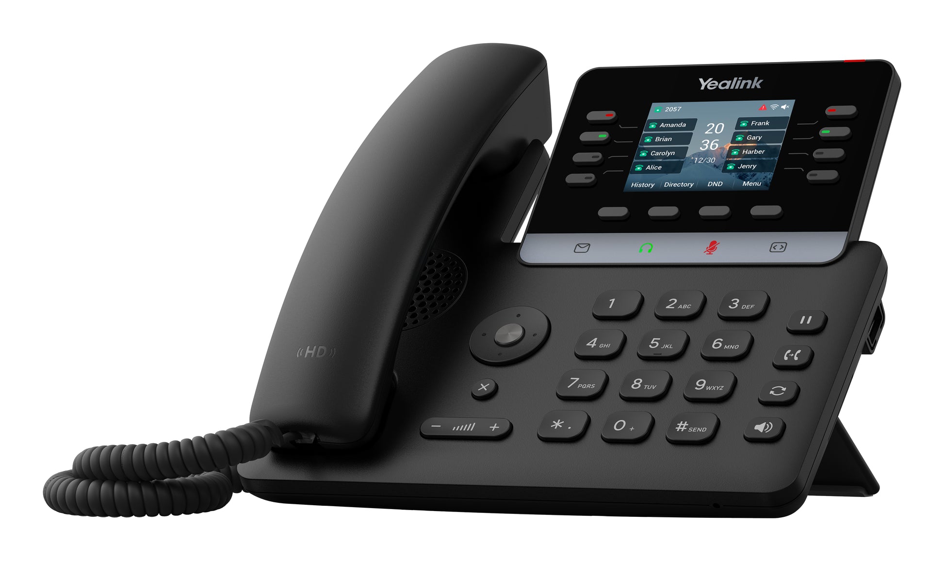 Yealink SIP-T73U – IP-Telefon, 12 VoIP-Konten, PoE, 2,8" Display, Schwarz