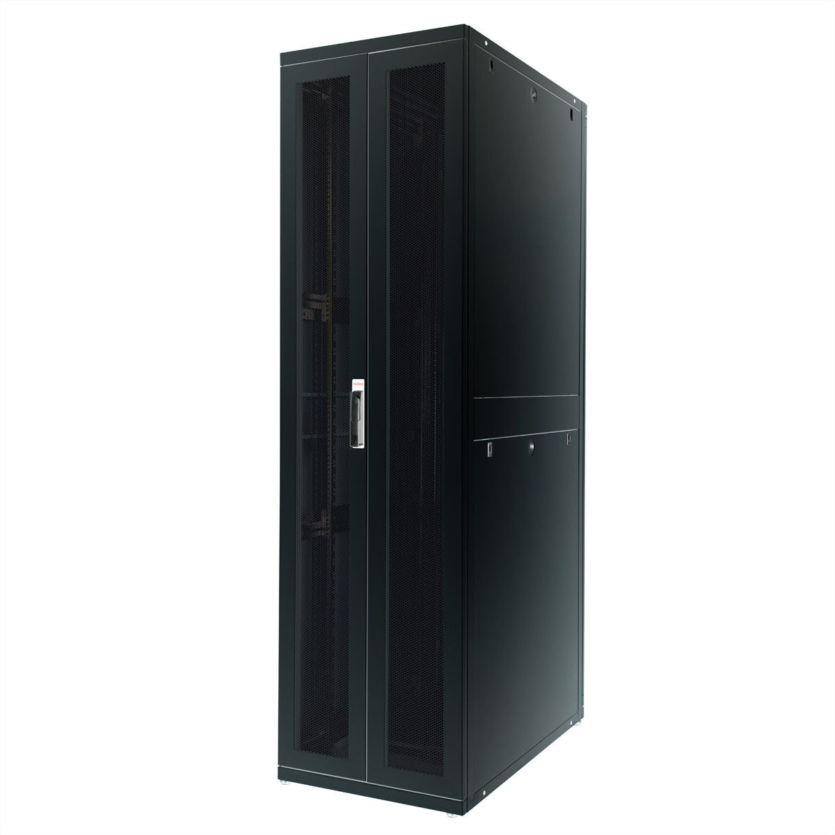 ROLINE Pro – 19" Netzwerkschrank 47U, IP20, abschliessbar, 600 × 1000 × 2194 mm, schwarz, Stahl