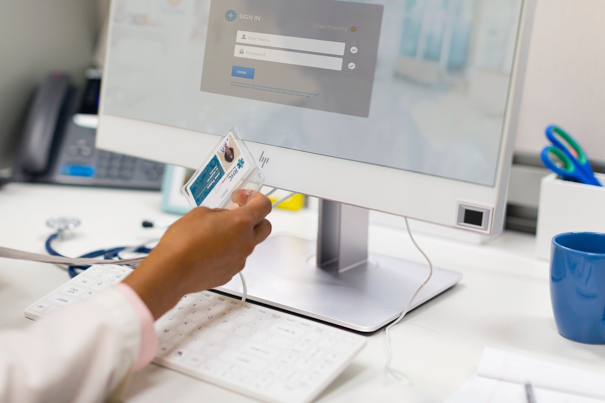 HP Healthcare Edition – Tastatur- und Maus-Set – Membran – kabelgebunden, USB – Weiss – für HP ProDesk/EliteDesk
