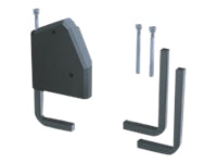 Bachmann Haltewinkel, für Tischplattenstärke bis 80 mm, 2er-Set – schwarz