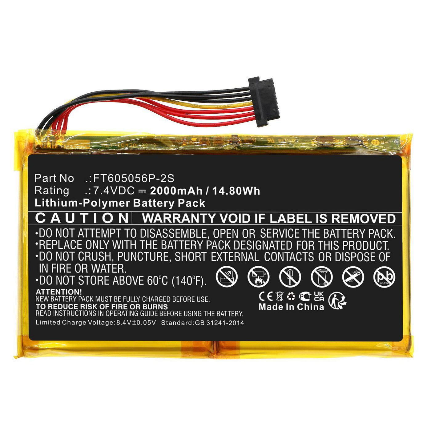 CoreParts Akku 2000 mAh 7,4 V – für Polaroid Pop/Pop 2.0, POLPOL1PK