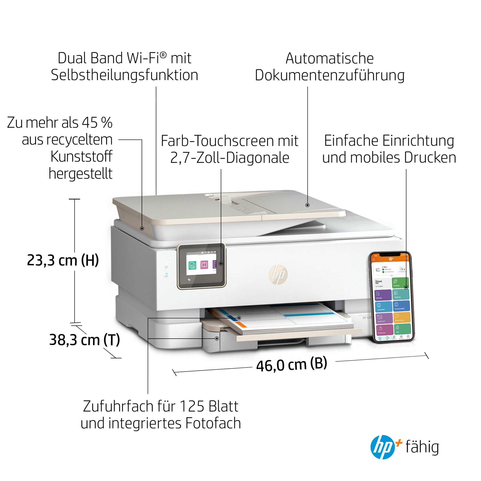 HP ENVY INSPIRE 7920E – Farbiges Tintenstrahl-MFP A4, 3-in-1