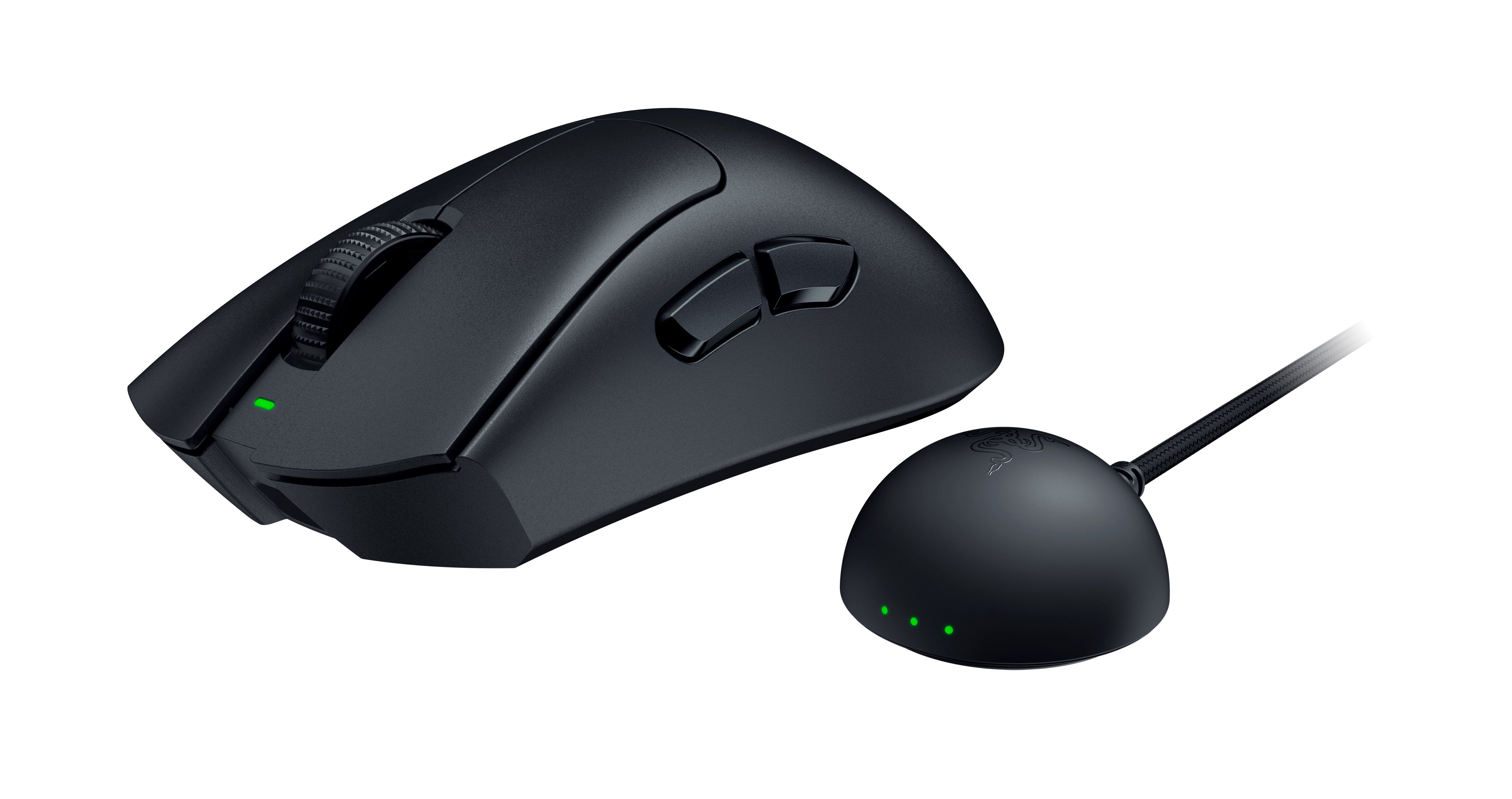 Razer DeathAdder V4 Pro – Gaming-Maus – Kabellos (2,4 GHz), 45000 DPI, Rechtshänder, Schwarz