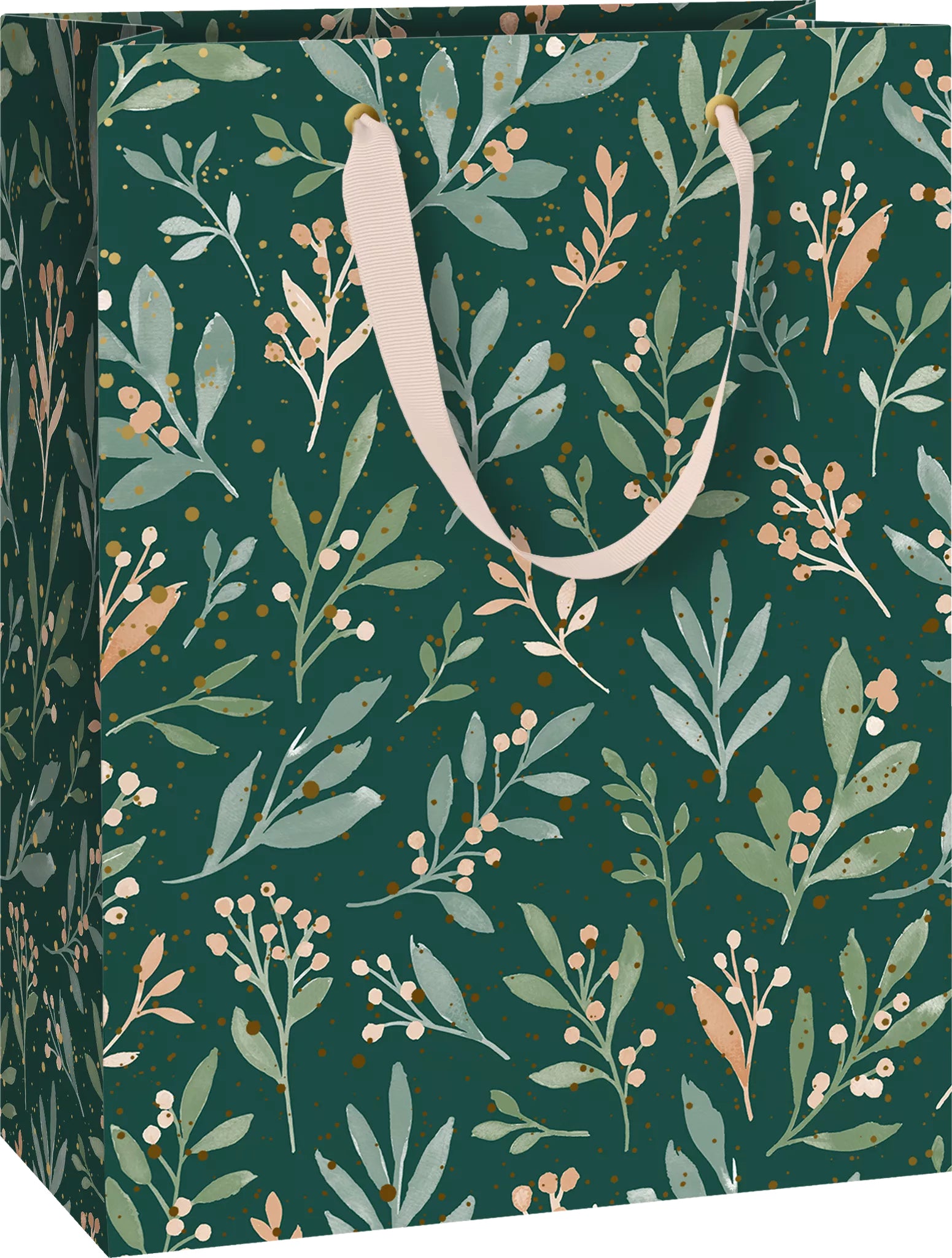 Stewo Geschenktasche 'Arona' – 23 × 13 × 30 cm, Papier, 230 g/m², Dunkelgrün