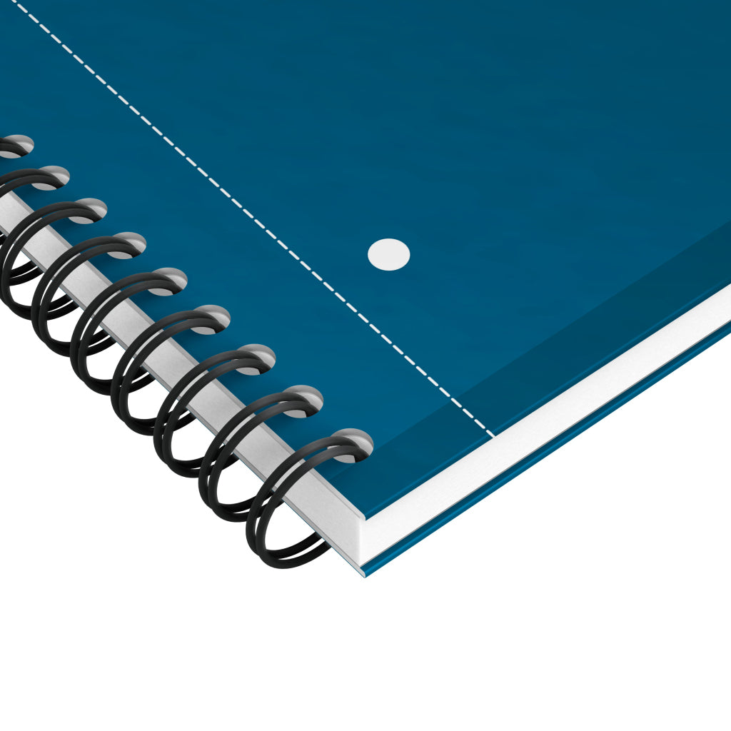 Oxford Collegeblock – A4+ – 80 g/m² – Doppelspirale, mikroperforiert, Kopfzeile, doppelter Rand, Petrol
