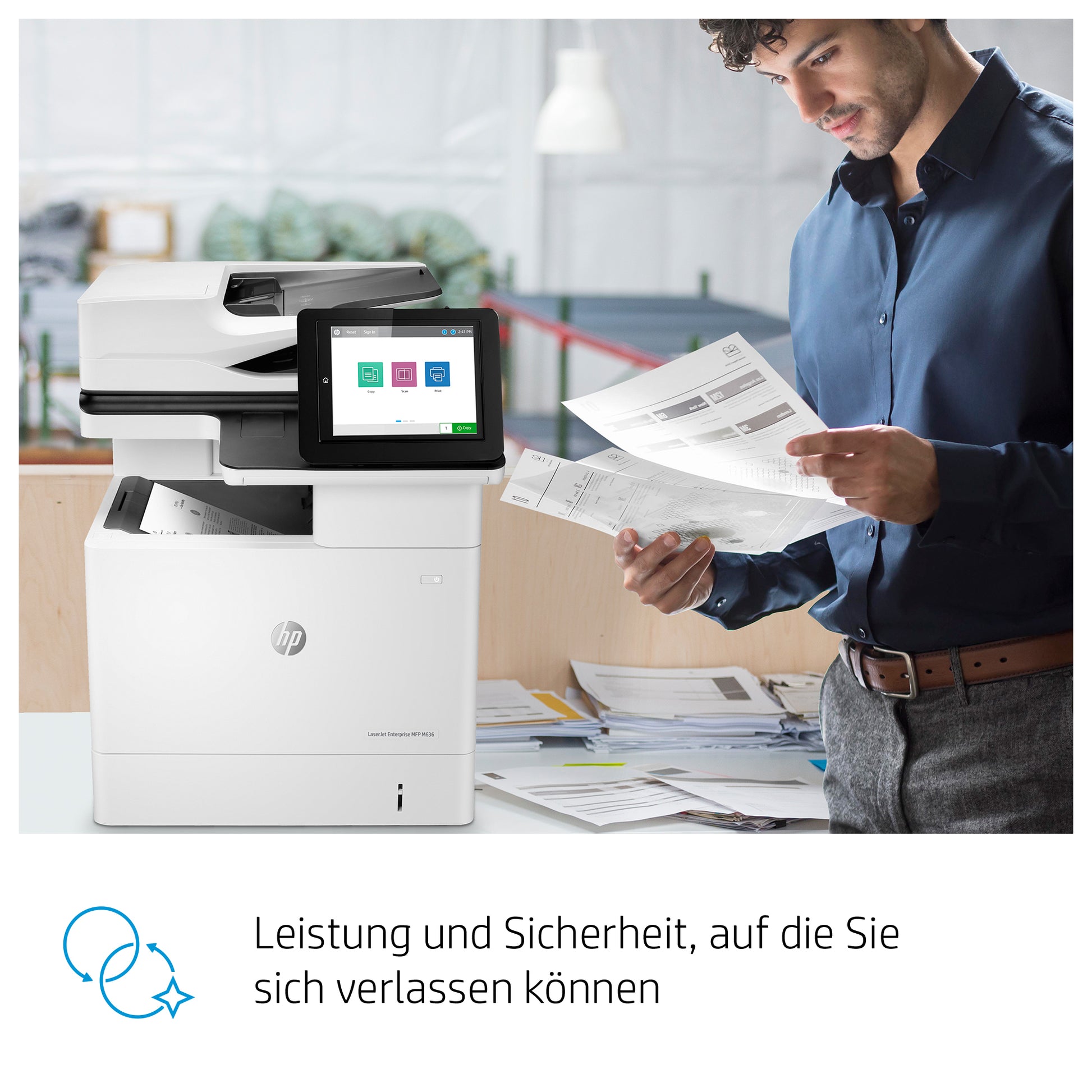 HP LaserJet Enterprise M636FH – S/W Laser-MFP A4 – 71 ppm S/W