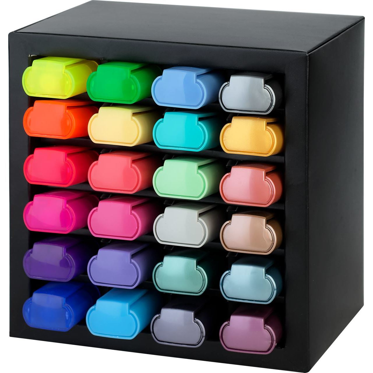 Faber-Castell Textmarker – 24er Set, Farben sortiert, Keilspitze 1–5 mm