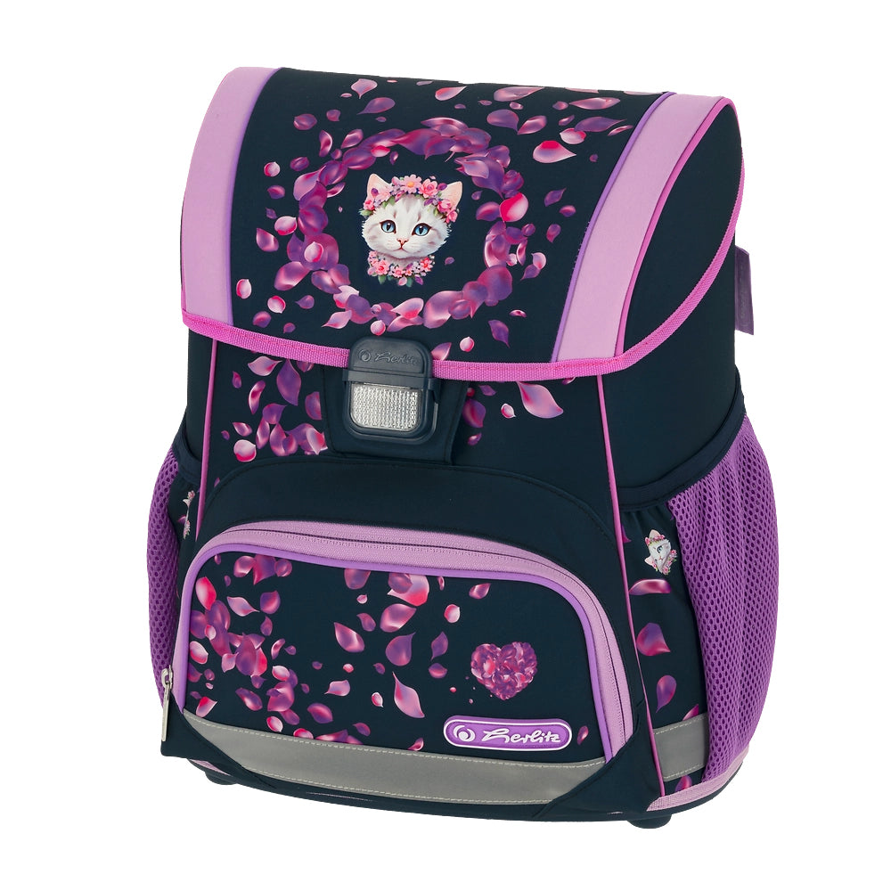 Herlitz Loop Plus – Schulrucksack, Blossom Dance, 17 l, 37×22×31 cm, ergonomisches Rückenpolster