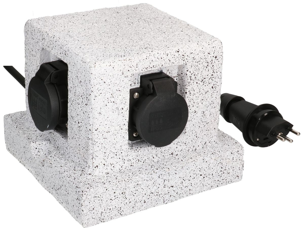 Max Hauri AG Max Hauri Gartensteckdose – 4×T13, IP44, 1,4 m