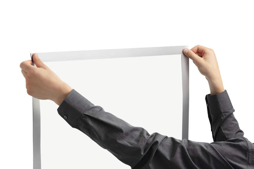 Durable Schilderhalter – Silber, Kunststoff