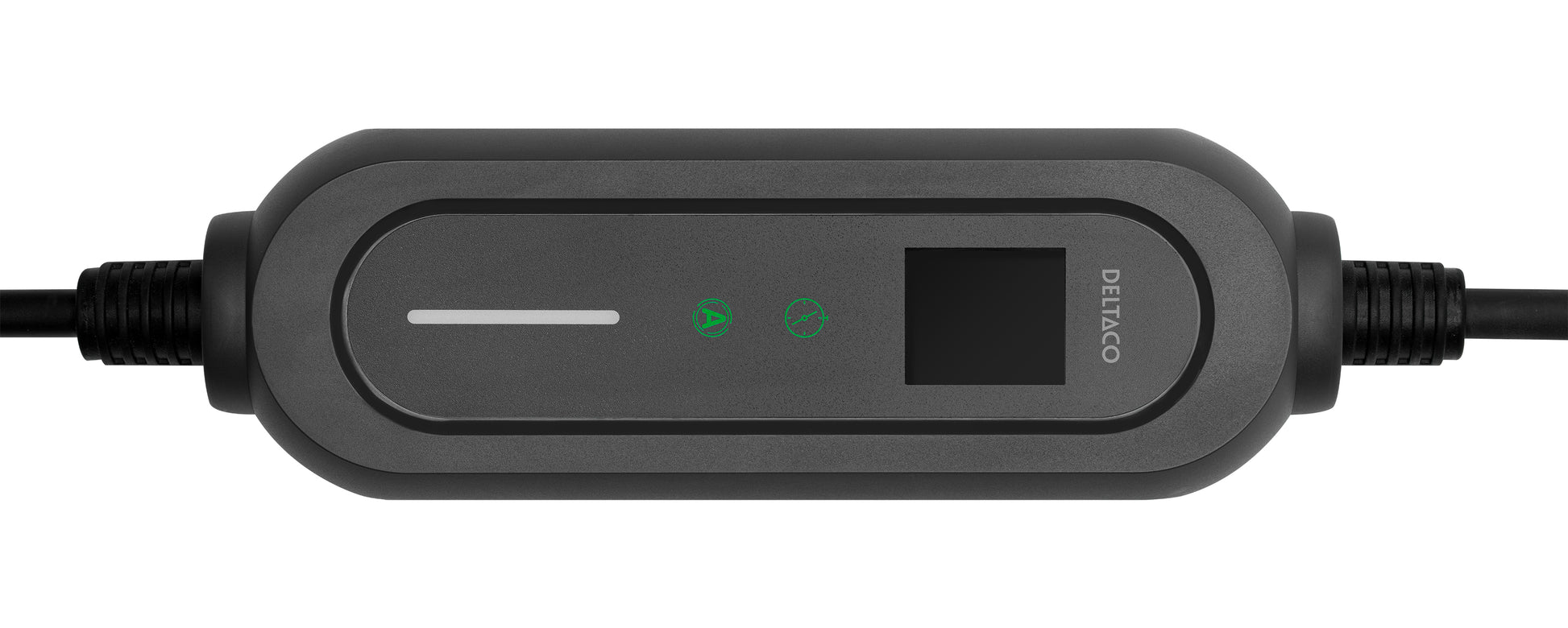 Deltaco Adapterkabel, Typ 2–CEE 7/7, 5,5 m, IP66, mit Überhitzungsschutz – Schwarz