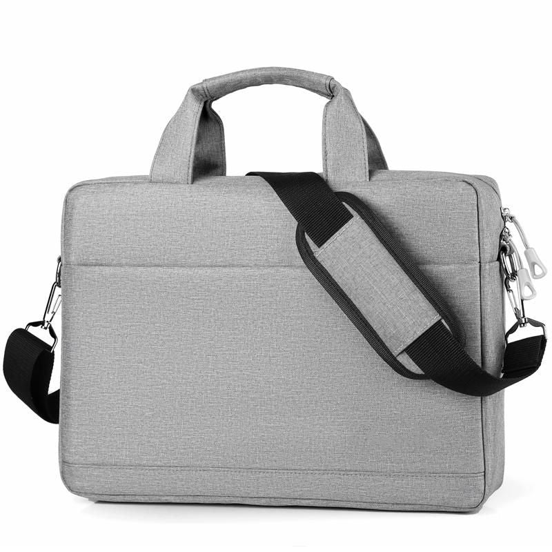eSTUFF Notebook-Tasche für Notebooks bis 14,1" – mit abnehmbarem Schultergurt, grau