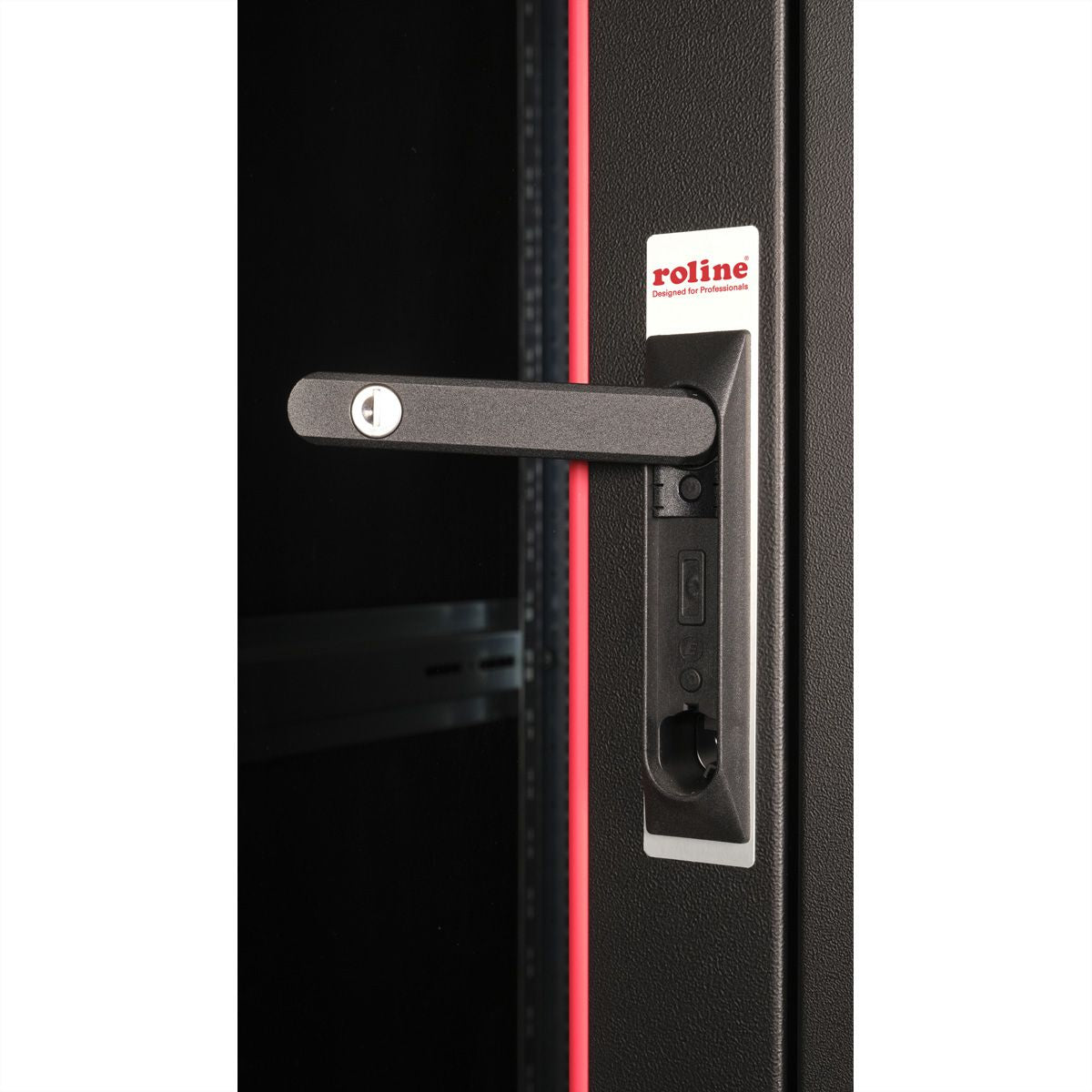 ROLINE Basic – 19" Netzwerkschrank 32U, IP20, abschliessbar, 600 × 800 × 1560 mm, schwarz, Stahl