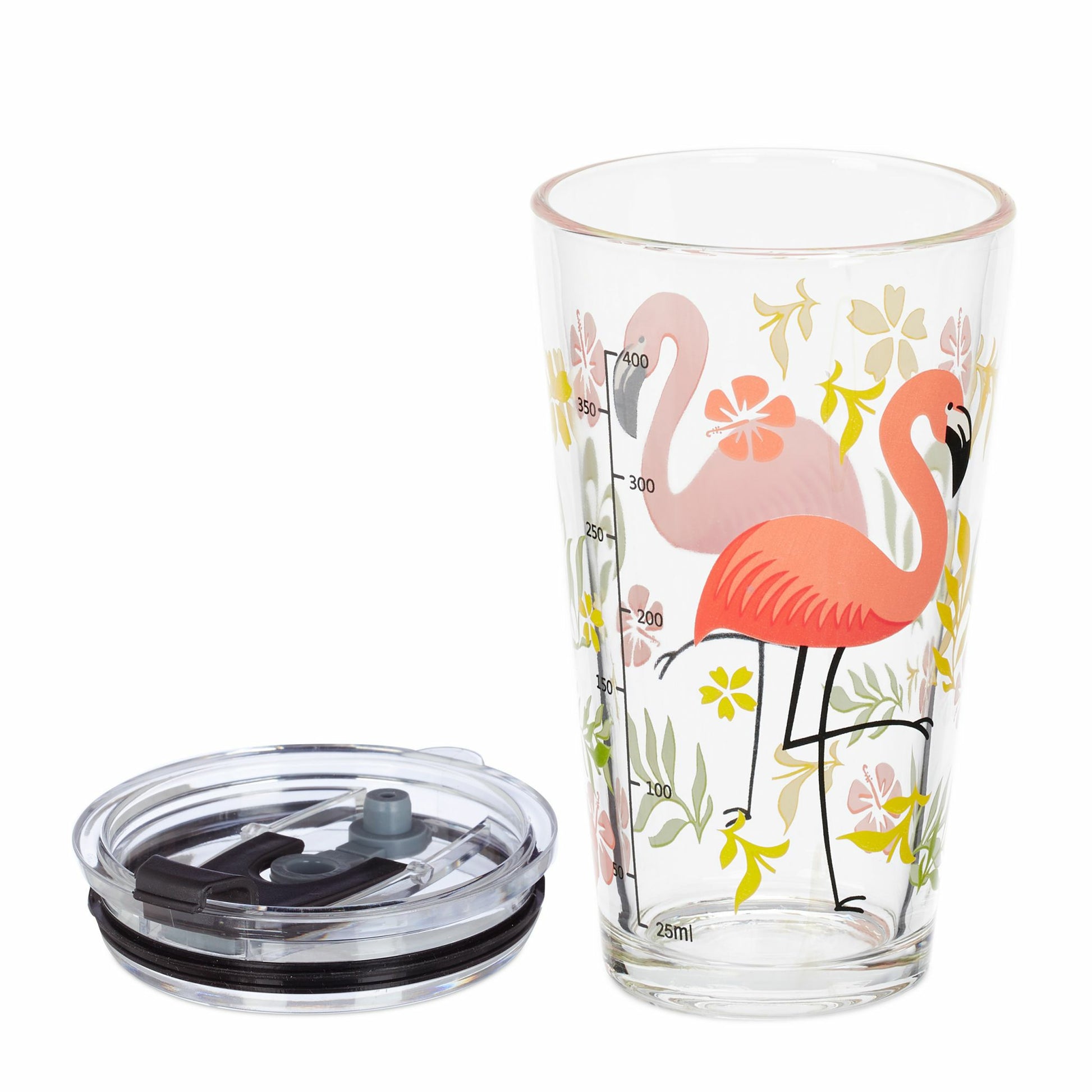 Relaxdays Trinkglas – 450 ml, Kunststoff, Grün, spülmaschinenfest