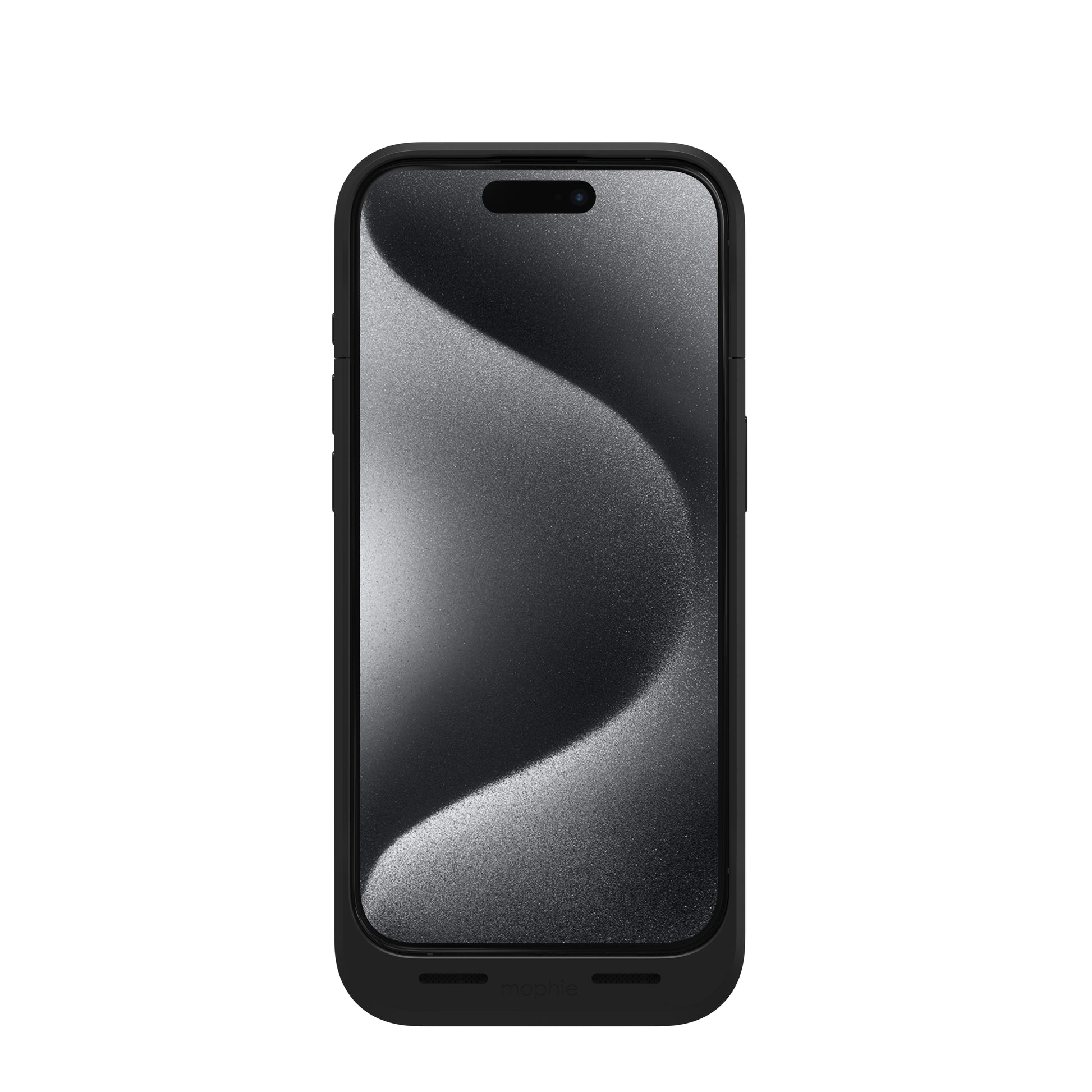 mophie Power-Case (mit Akku) – für Apple iPhone 15, Schwarz, 2400 mAh, schlagfest, kratzresistent
